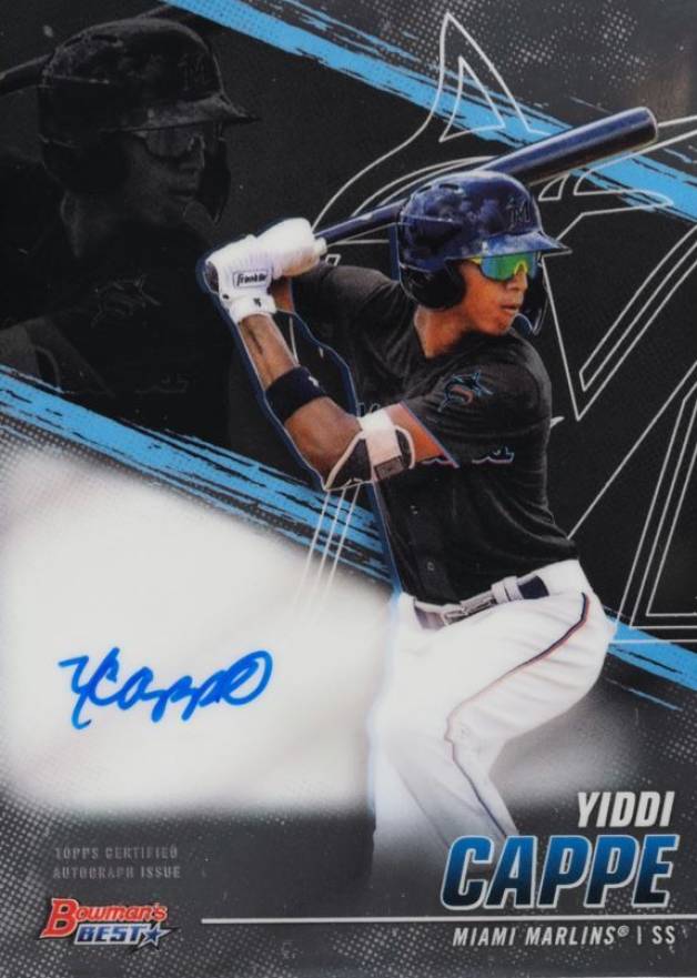 2021 Bowman's Best of 2021 Autographs Yiddi Cappe #B21YC Baseball Card