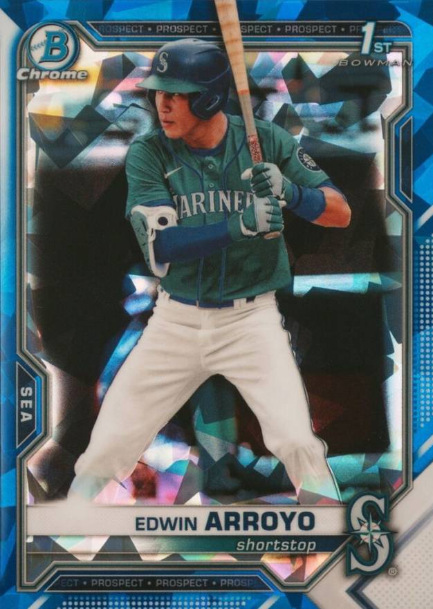 2021 Bowman Draft Chrome Sapphire Edition Edwin Arroyo #BDC74 Baseball Card