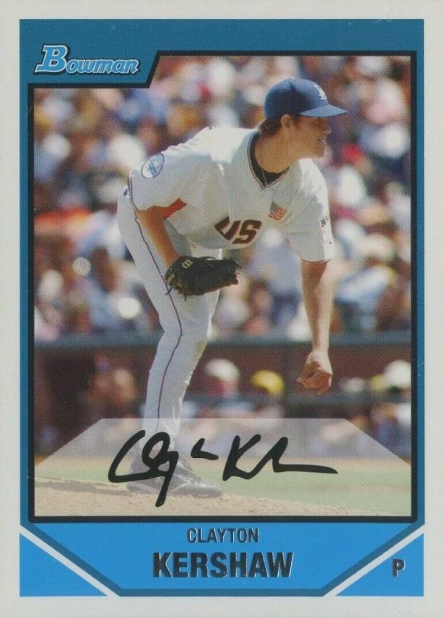 2007 Bowman Chrome Draft Picks & Prospects Clayton Kershaw #BDPP77 Baseball Card