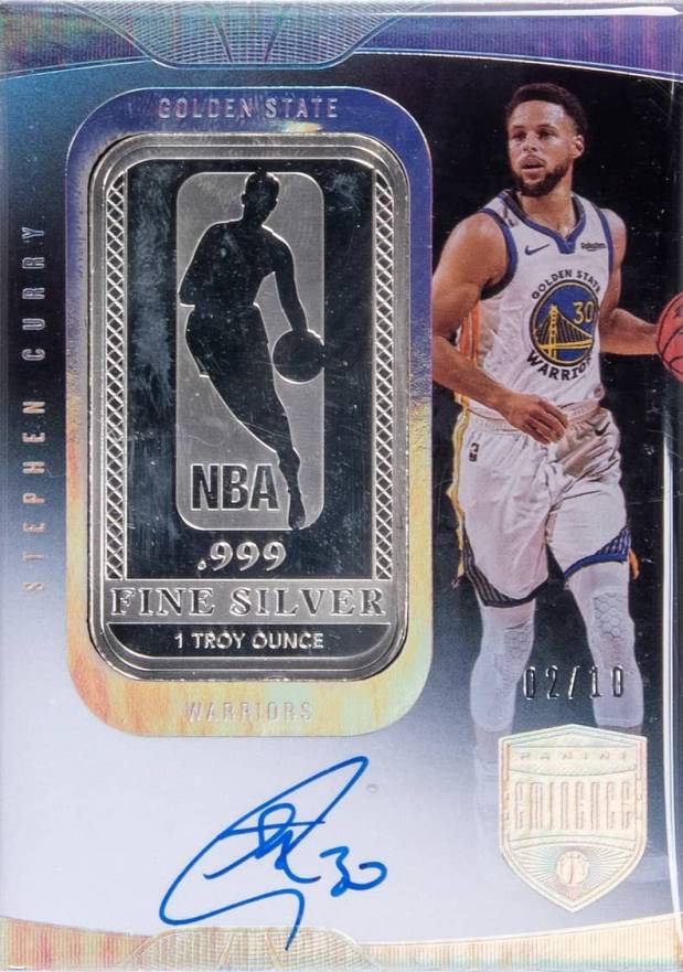 2019 Panini Eminence Logoman Autographs Stephen Curry #LASCY Basketball Card