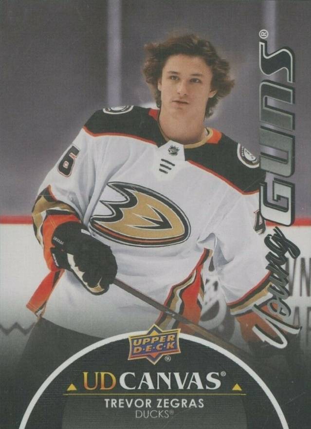 2021 Upper Deck Canvas Trevor Zegras #C117 Hockey Card