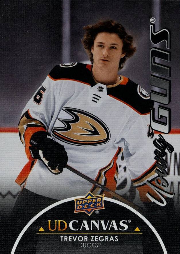 2021 Upper Deck Canvas Trevor Zegras #C117 Hockey Card