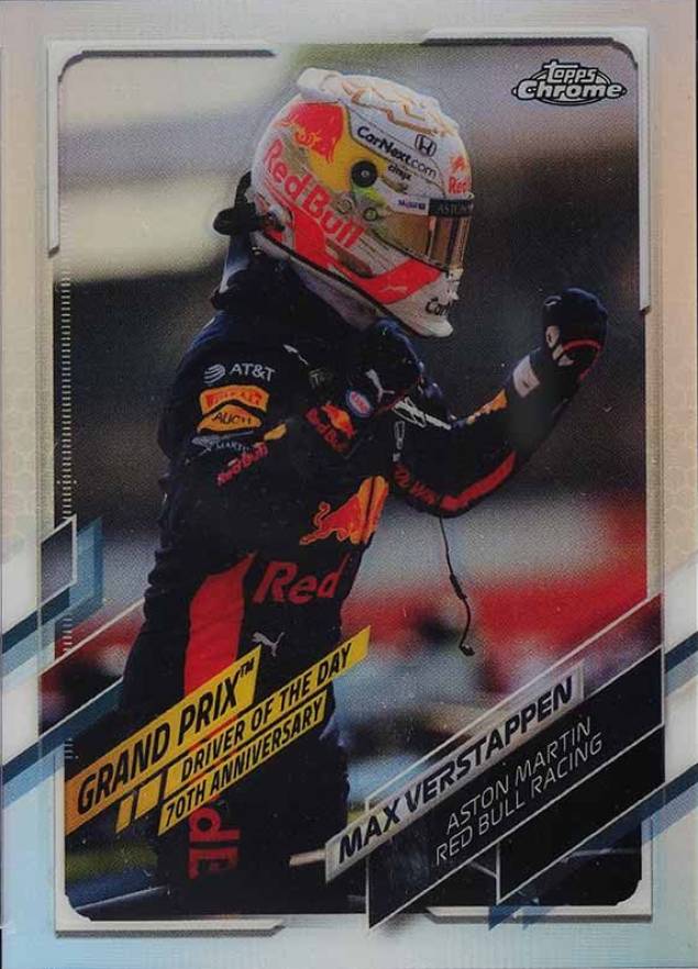 2021 Topps Chrome Formula 1 Max Verstappen #167 Other Sports Card