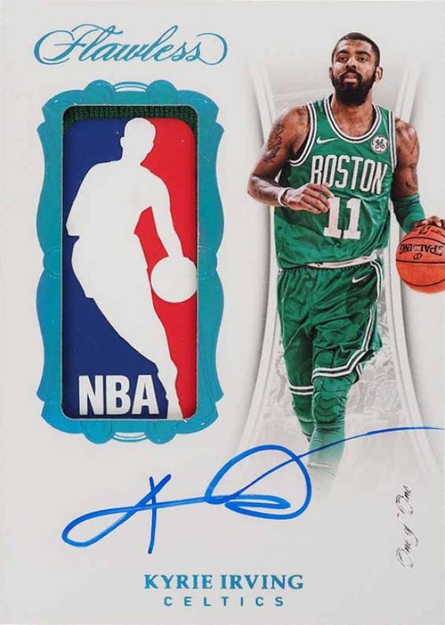 2017 Panini Flawless Logoman Autographs 1/1 Kyrie Irving #LMKI Basketball Card