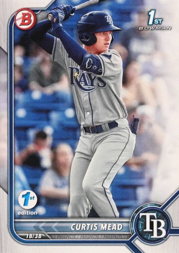 2022 Bowman 1st Edition Curtis Mead #BPPF10 Baseball Card