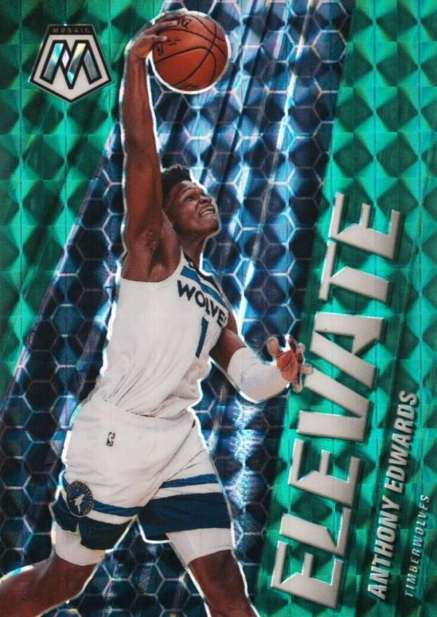 2020 Panini Mosaic Elevate Anthony Edwards #12 Basketball Card