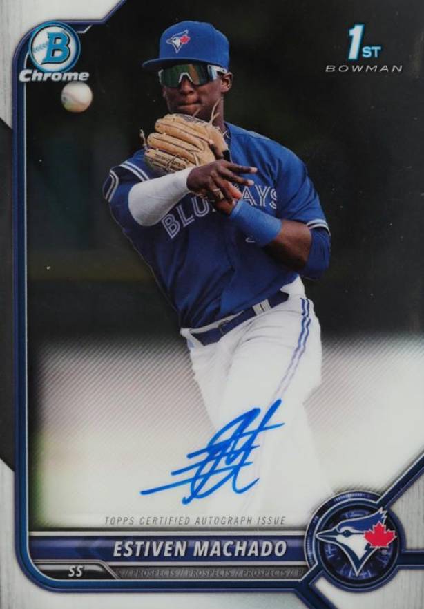 2022 Bowman Chrome Prospect Autographs Estiven Machado #CPAEM Baseball Card