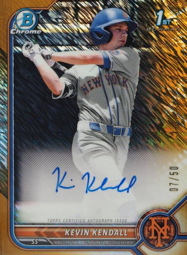 2022 Bowman Chrome Prospect Autographs Kevin Kendall #CPAKK Baseball Card