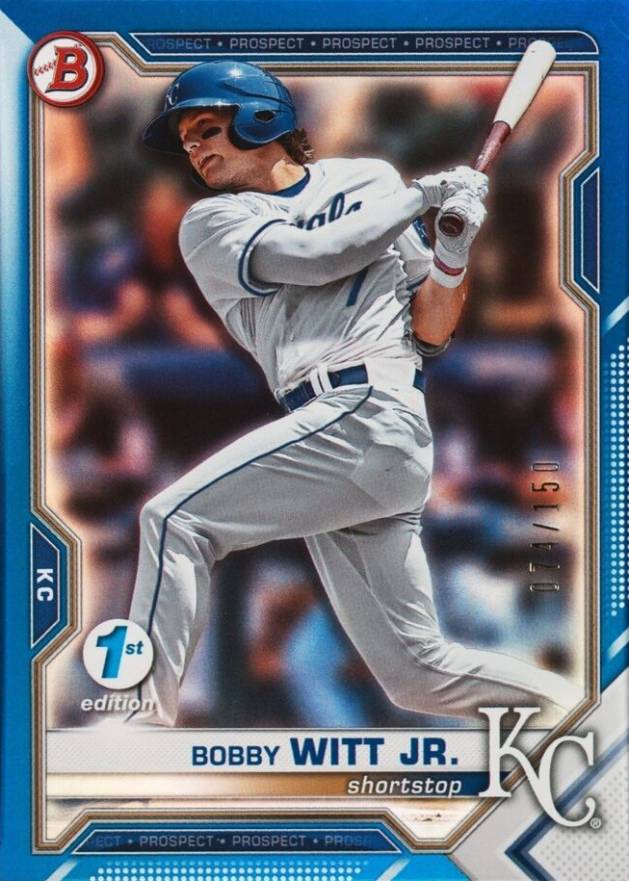 2021 Bowman Draft 1st Edition Bobby Witt Jr. #BD47 Baseball Card