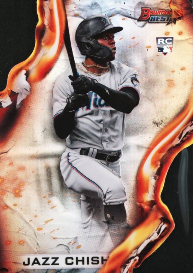 2021 Bowman's Best Heatwave Die-Cuts Jazz Chisholm Jr. #HW28 Baseball Card