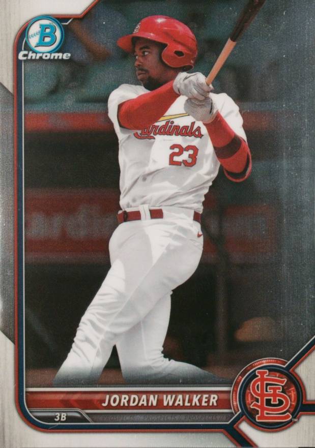 2022 Bowman Chrome Prospects Jordan Walker #BCP221 Baseball Card