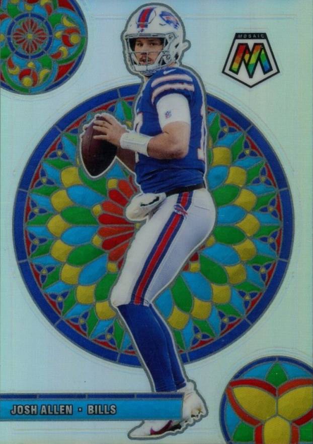 2021 Panini Mosaic Glass Mosaic Josh Allen #GM4 Football Card