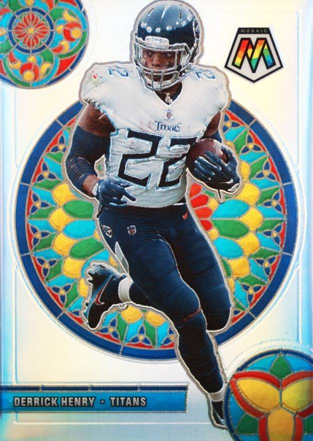 2021 Panini Mosaic Glass Mosaic Derrick Henry #GM13 Football Card