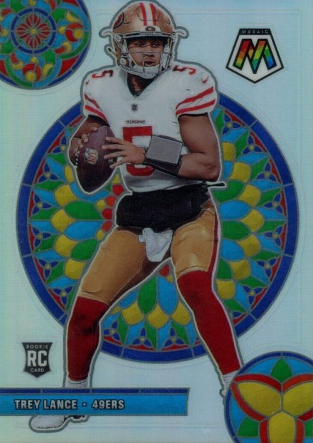 2021 Panini Mosaic Glass Mosaic Trey Lance #GM25 Football Card