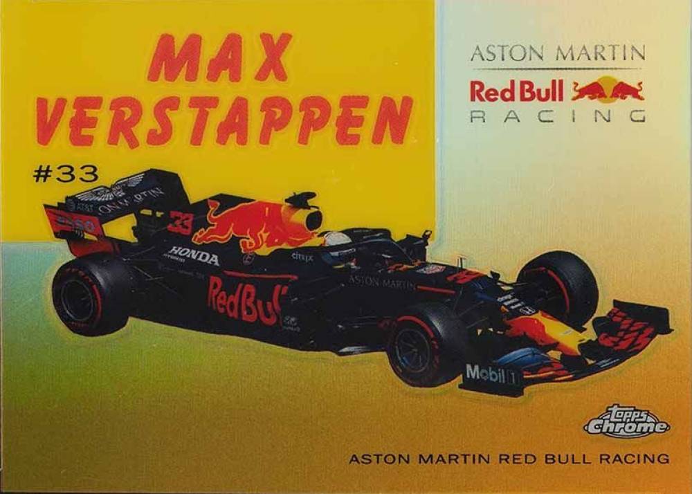 2020 Topps Chrome Formula 1 1954 World on Wheels Max Verstappen #5 Other Sports Card