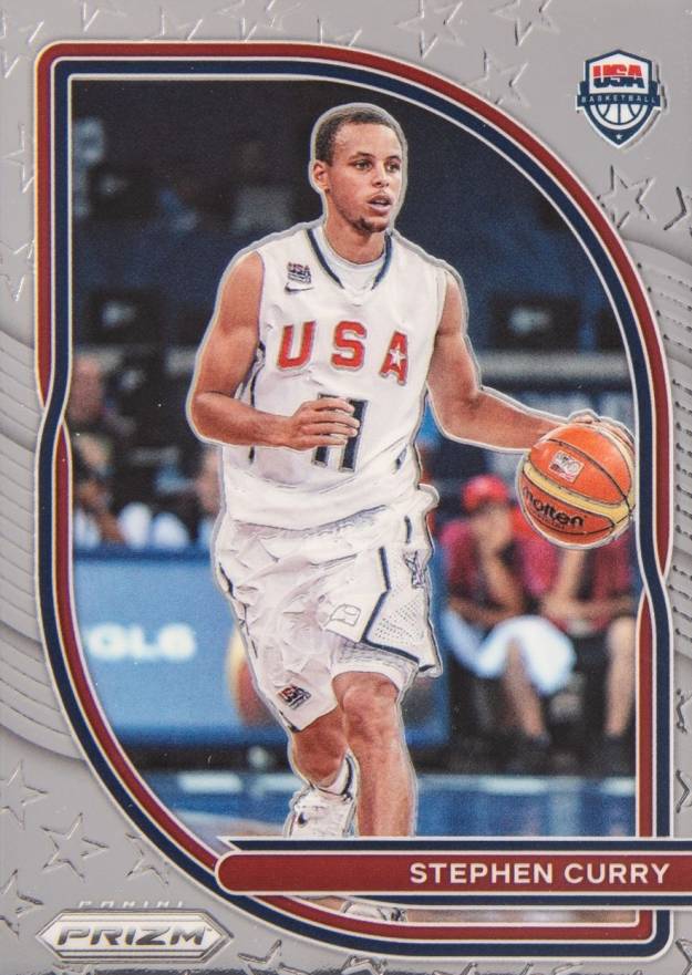 2020 Panini Prizm USA Basketball Stephen Curry #10 Basketball Card