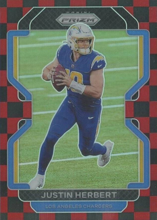 2021 Panini Prizm Justin Herbert #169 Football Card