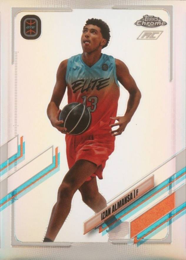 2021 Topps Chrome Overtime Elite Izan Almansa #76 Basketball Card