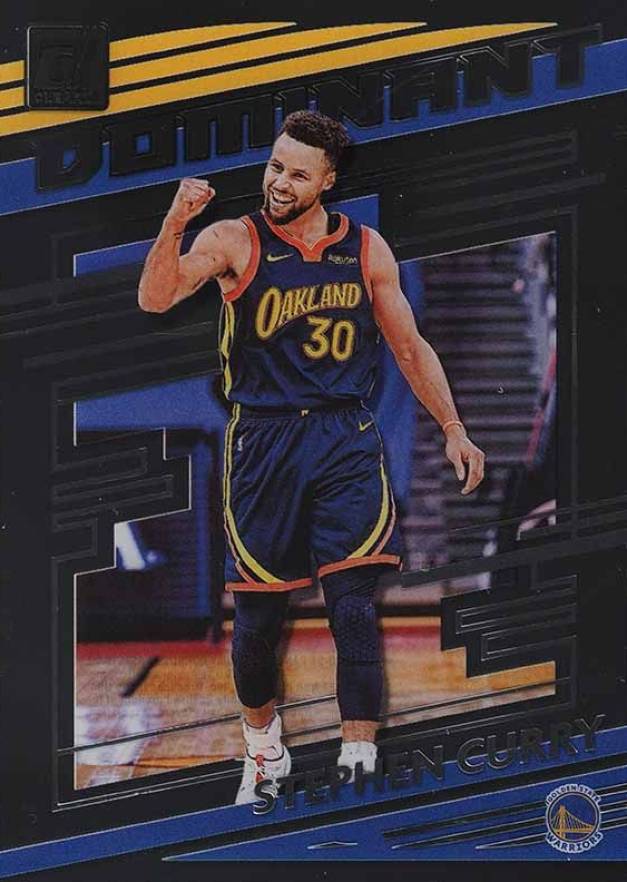 2020 Panini Clearly Donruss Dominant Stephen Curry #4 Basketball Card