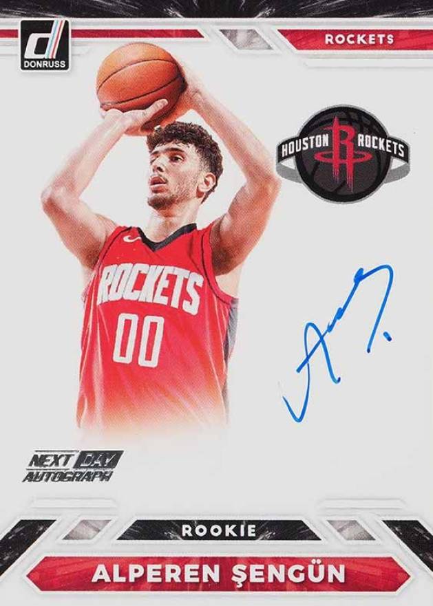 2021 Panini Donruss Next Day Autographs Alperen Sengun #NDAPS Basketball Card