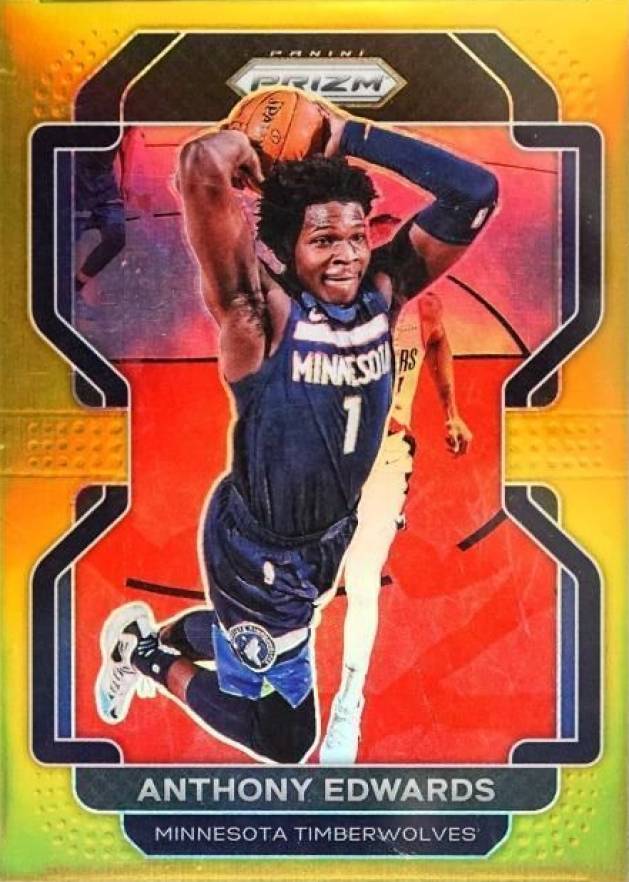 2021 Panini Prizm Anthony Edwards #37 Basketball Card