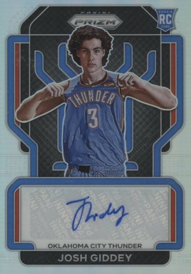 2021  Panini Prizm Rookie Signatures Josh Giddey #RSJGI Basketball Card