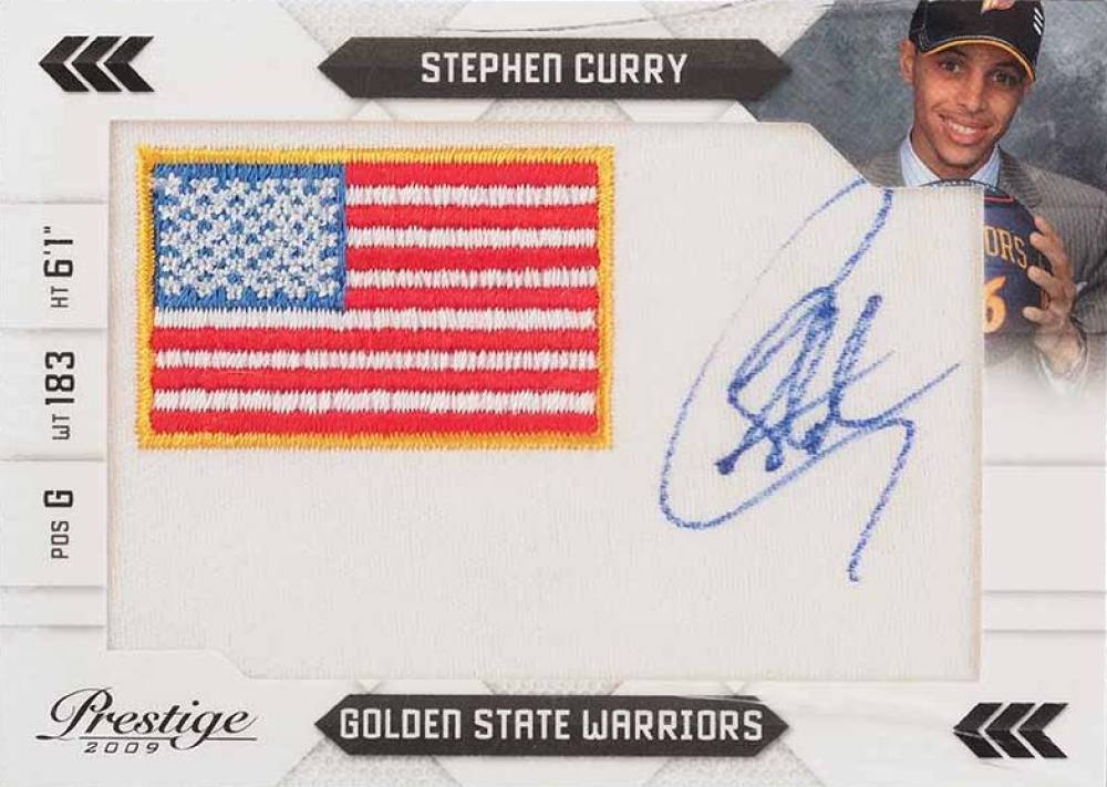 2009 Panini Prestige NBA Draft Class Stephen Curry #7 Basketball Card