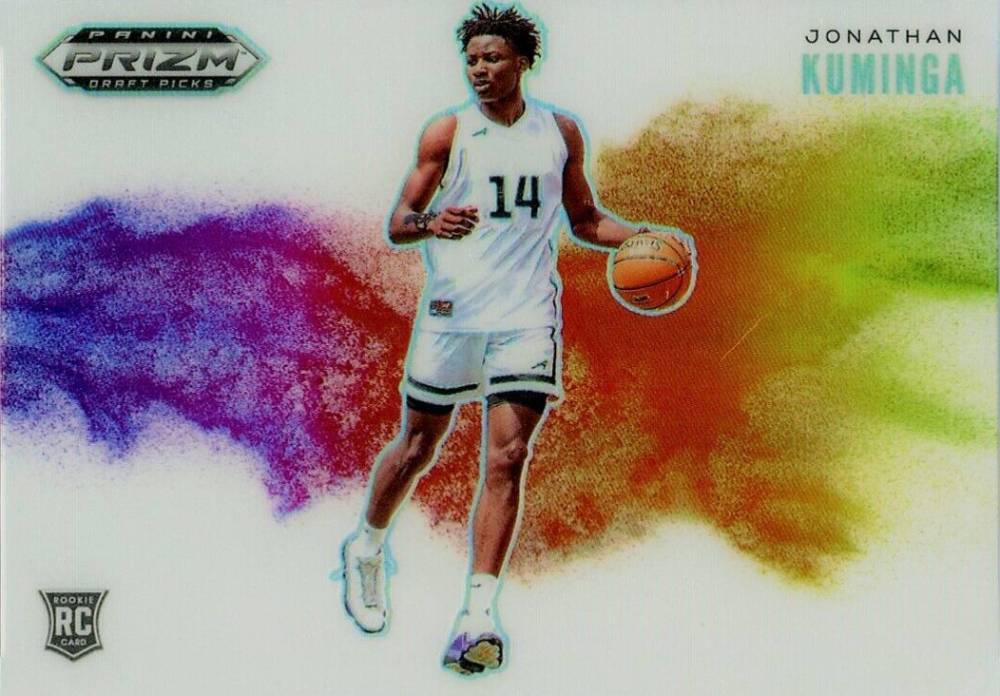 2021 Panini Prizm Draft Picks Color Blast Jonathan Kuminga #5 Basketball Card