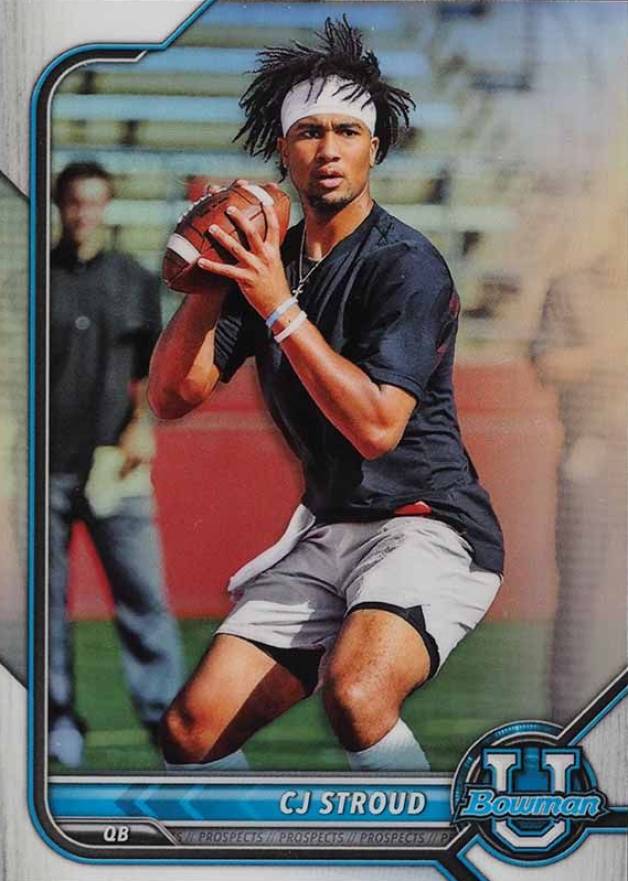 2021 Bowman University Chrome Prospects CJ Stroud #3 Football Card