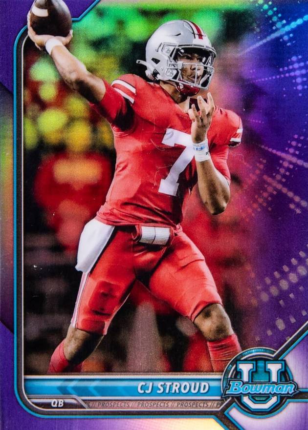 2021 Bowman University Chrome Prospects CJ Stroud #90 Football Card