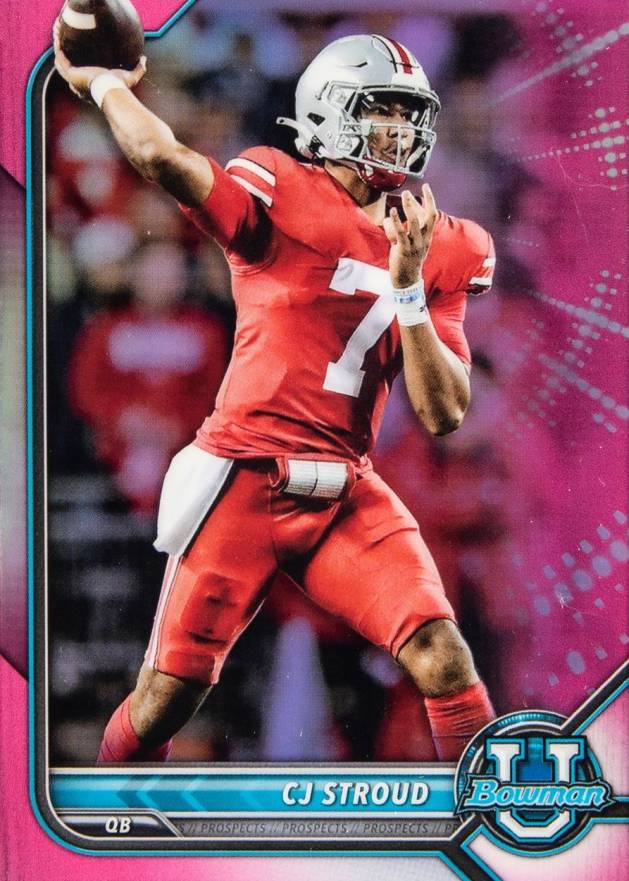 2021 Bowman University Chrome Prospects CJ Stroud #90 Football Card