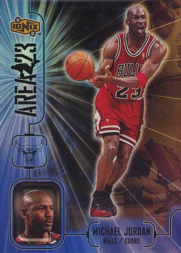 1998 Upper Deck Ionix Area 23 Michael Jordan #A8 Basketball Card