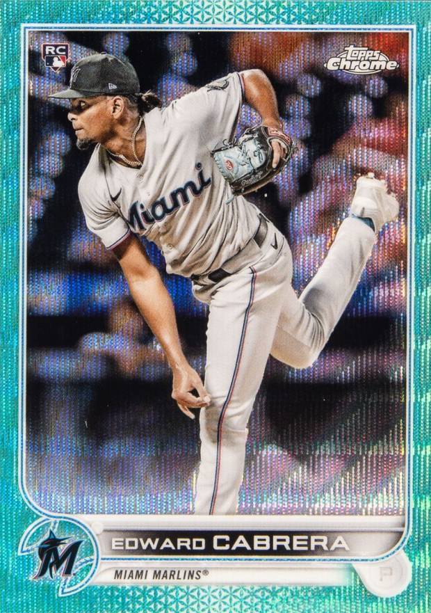 2022 Topps Chrome Edward Cabrera #64 Baseball Card