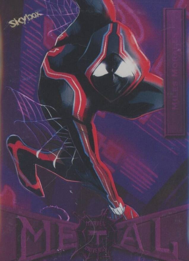 2022 Skybox Marvel Metal Universe Spider-Man Miles Morales #52 Non-Sports Card