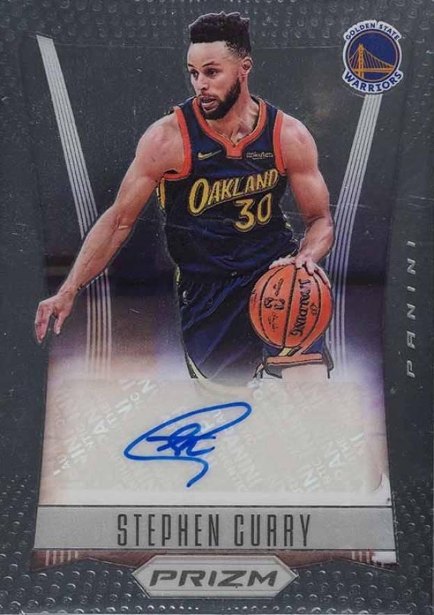 2021 Panini Prizm Flashback Signatures Stephen Curry #FSSCY Basketball Card