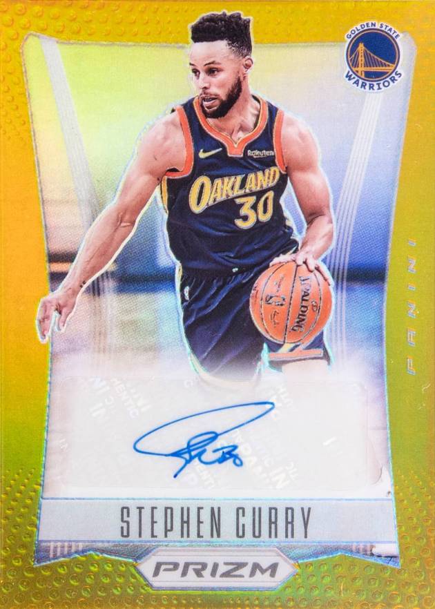 2021 Panini Prizm Flashback Signatures Stephen Curry #FSSCY Basketball Card