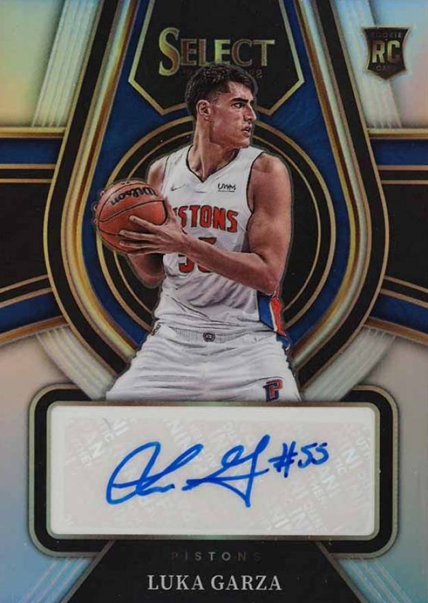 2021 Panini Select Rookie Signatures Luka Garza #RSLGZ Basketball Card