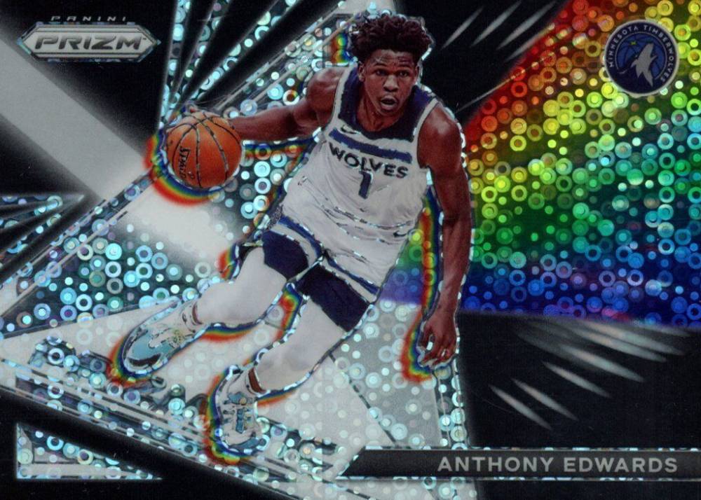 2021 Panini Prizm Prizmatic Anthony Edwards #19 Basketball Card