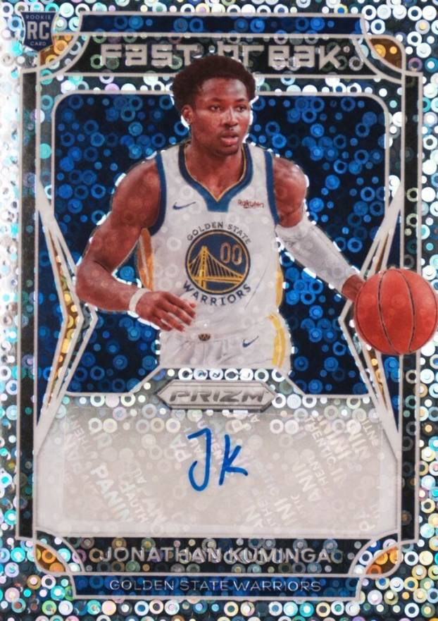 2021 Panini Prizm Fast Break Rookie Autographs Jonathan Kuminga #FBRJKU Basketball Card