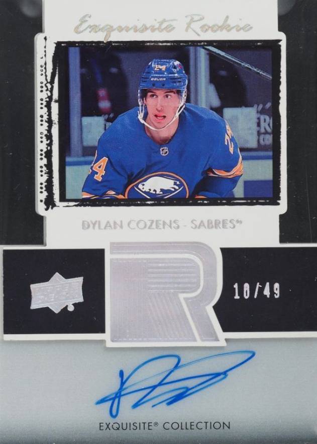 2020 Upper Deck Clear Cut 2003-2004 Exquisite Collection Autographs Dylan Cozens #ETDC Hockey Card