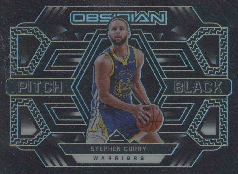 2021 Panini Obsidian Pitch Black Stephen Curry #30 Basketball Card