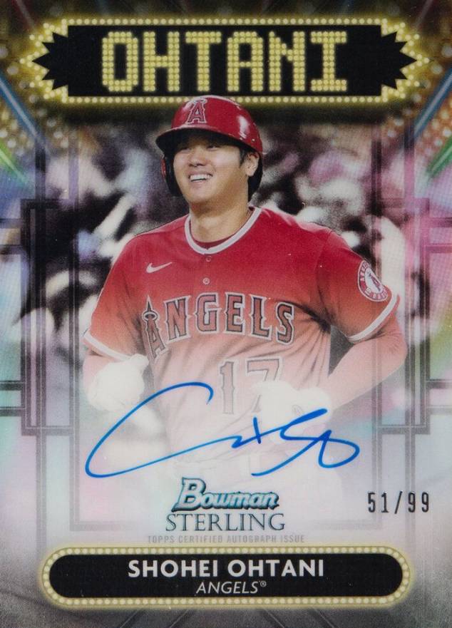 2022 Bowman Sterling Sterling Signage Autographs Shohei Ohtani #SSASO Baseball Card