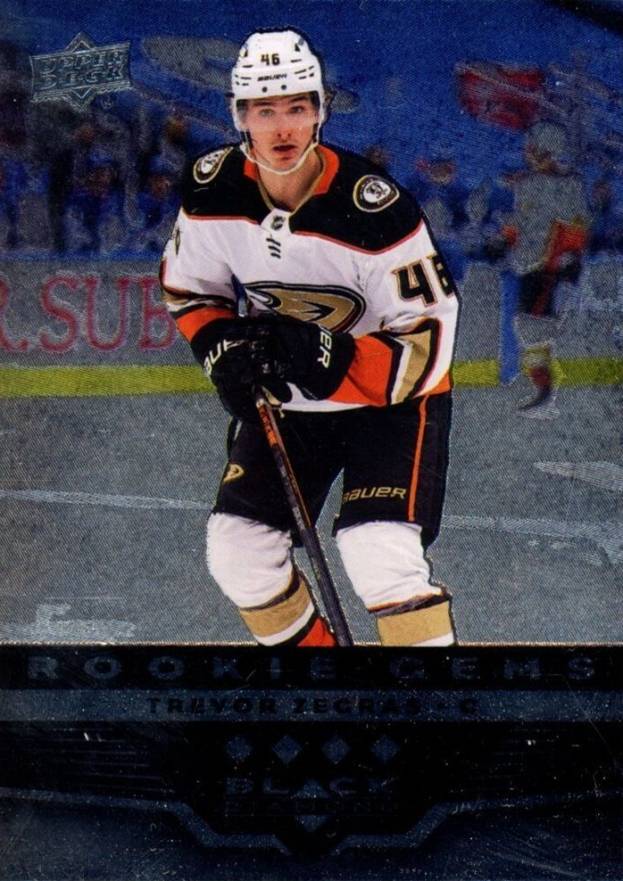 2021 Upper Deck Extended Series Black Diamond 2005-06 Retro Trevor Zegras #BD45 Hockey Card