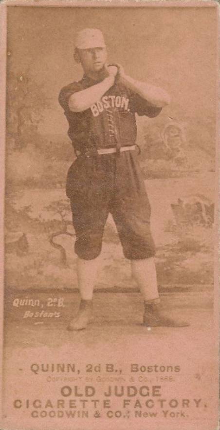 1887 Old Judge Quinn, 2d B., Bostons #376-2a Baseball Card