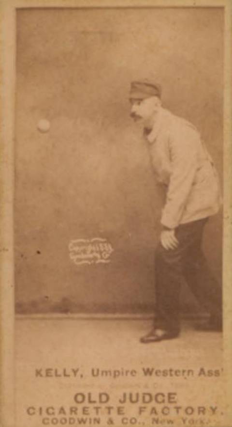 1887 Old Judge Kelly, Umpire Western Ass' #255-3a Baseball Card