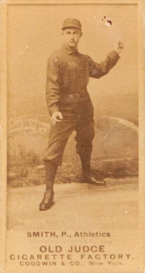 1887 Old Judge Smith, P., Athletics #422-5b Baseball Card