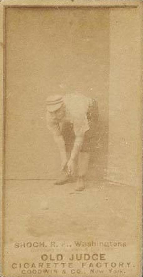 1887 Old Judge Shoch, R.F., Washingtons #416-1a Baseball Card