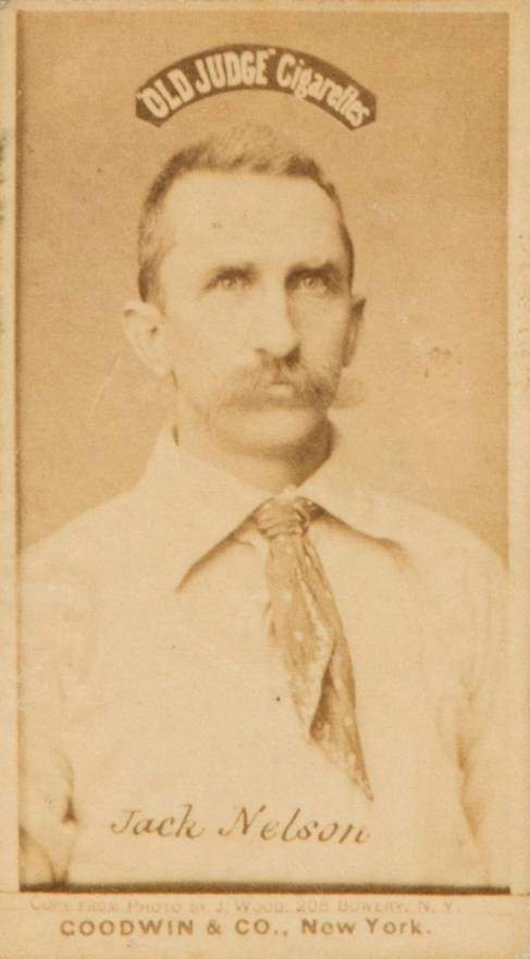 1887 Old Judge Jack Nelson #341-1a Baseball Card