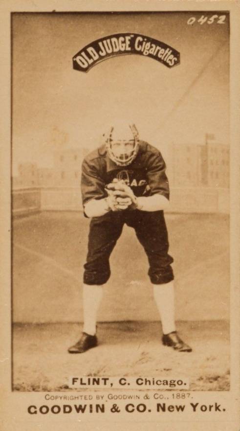 1887 Old Judge Flint, C. Chicago. #163-5b Baseball Card