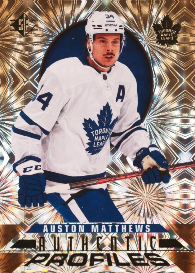 2020 SP Authentic Profiles Auston Matthews #AP20 Hockey Card